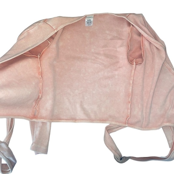 L*SPACE Camilla Wrap Dusty Pink Primrose Top Size XS - Picture 12 of 14